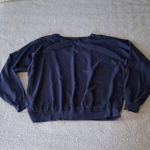 Lou & Grey Navy Blue Relaxed Blouse